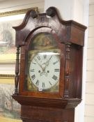 A painted dial longcase clock H.226cm