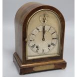 A clock with Ride and Call regulation, height 25.5cm, width 19.5cm