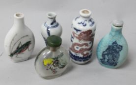 Three Chinese snuff bottles