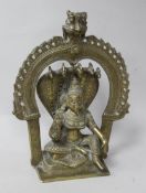 An Indian bronze figure of a deity