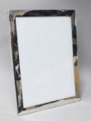 A large George V silver mounted photograph frame, Stokes, Ireland Ltd, Chester, 1915, 31.3cm.