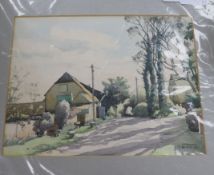 Six assorted watercolours including landscapes byE. Marshall Wood and Veronica Burleighlargest 10