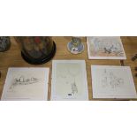 Four Winnie the Pooh prints 10 x 7.5in.