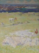 Henry Young Alisonoil on canvasChickens and cattle in a coastal landscape24 x 17in.