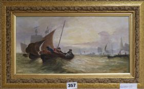 Victorian Schooloil on boardFishermen7 x 13in.