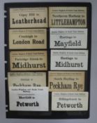 A collection of 200 vintage railway luggage labels