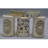 Three Chinese ivory vases