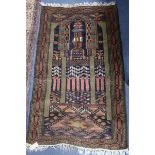 A Caucasian prayer rug, 130 x 80cm