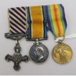 A group of three WWI medals (miniatures)