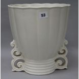 A 1950's creamware Wade planter, height 28cm diameter 25.5cm