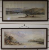 R. Cooperpair watercoloursLake scenesdated 18659 x 27in.