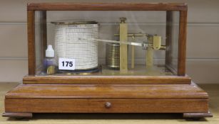 A Darton & Co barograph height 22.5cm width 39cm