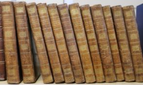 Gibbon, Edward - The History of the Decline and Fall of The Roman Empire, 12 vols, calf, 8vo,