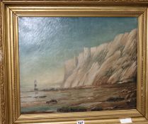 W. Everestoil on canvasBeachy head and lighthousesigned16 x 20in.