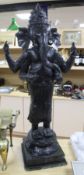 A spelter figure of Ganesh, height 104cm