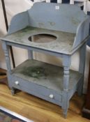 A painted washstand W.76cm