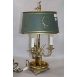 A French style Bouillotte lamp H.64cm