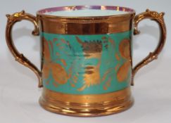 A Sunderland lustre loving cup H.16cm W.28cm
