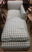 An Edwardian day bed W.180cm