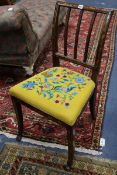 A set of four 19th century Dutch marquetry chairs