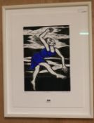 Eileen Cooperlimited edition print'Solo in blue'dated 201242 x 30cm