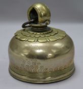 A Tibetan bronze bell