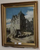 A. Harrisoil on canvas'Ruin'signed and dated 192060 x 50cm