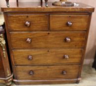 A Victorian mahogany chest of drawers W.101cm