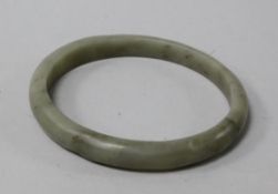 A Chinese jade bangle