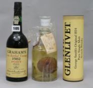 Glenlivet 12 year old, Grahams LBV 1982 and Poire William Eau De Vie (3)