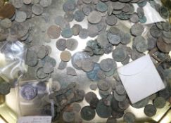 A collection of Roman and later coins