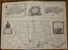 A folio of facsimiles of Sussex Maps (1575-1825) (28 max)