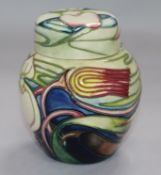 A Moorcroft 'Orchid Arabesque' ginger jar and cover by Emma Bossons, 2002