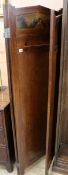 3 fold Victorian mahogany screen W.135cm