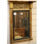 A Regency giltwood pier glass W.47cm