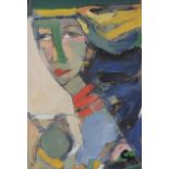 Geoffrey King (b.1941)oil on panelStudy of a woman30 x 21cm. unframed
