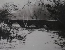 Norman Ackroyd (b. 1938), 'Widford', etching with aquatint, signed and inscribed in pencil and