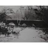 Norman Ackroyd (b. 1938), 'Widford', etching with aquatint, signed and inscribed in pencil and