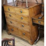 A Regency mahogany chest of drawers W.103cm