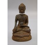 A cast iron Buddha