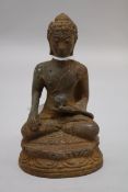 A cast iron Buddha