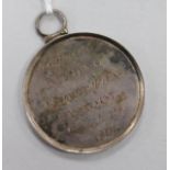 A George III white metal 'Middleton School' medal, Dec 19th, 1801.