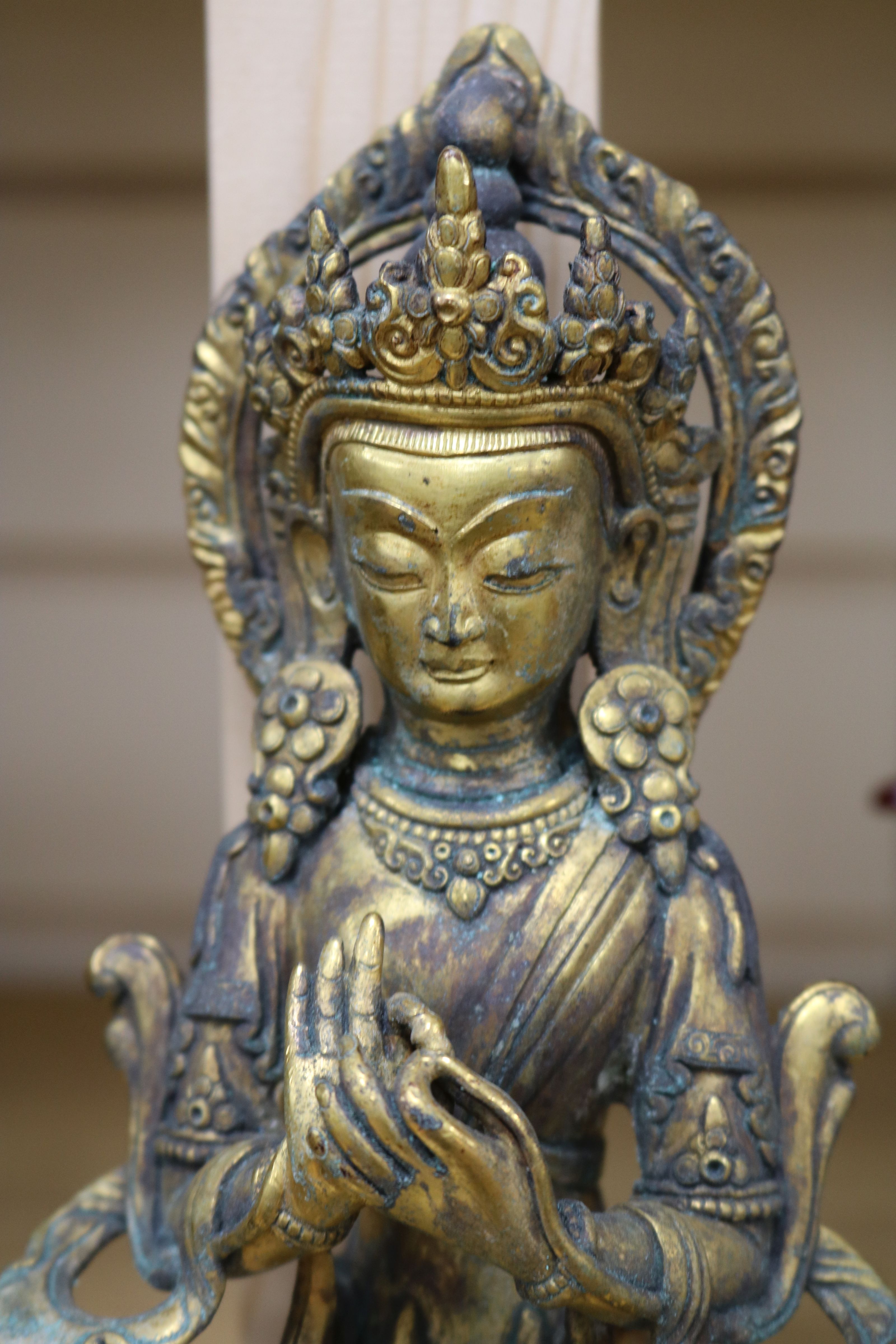 Two Thai bronze figures of Buddha - Bild 4 aus 7
