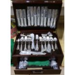 A canteen of plated cutlery