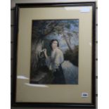 Two Victorian Baxter prints; "Love's Letter Box" and "The Love Letter" 37 x 27cm.