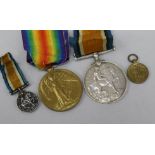 A group of British 1914/18 war medals and miniatures