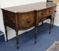 A Regency mahogany sideboard W.177cm