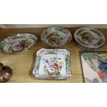 A 9-piece Copeland Spode part dessert service