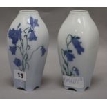 Two small Copenhagen vases