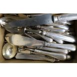 A quantity of Austro-Hungarian 800 standard silver cutlery, including fish knives and forks,
